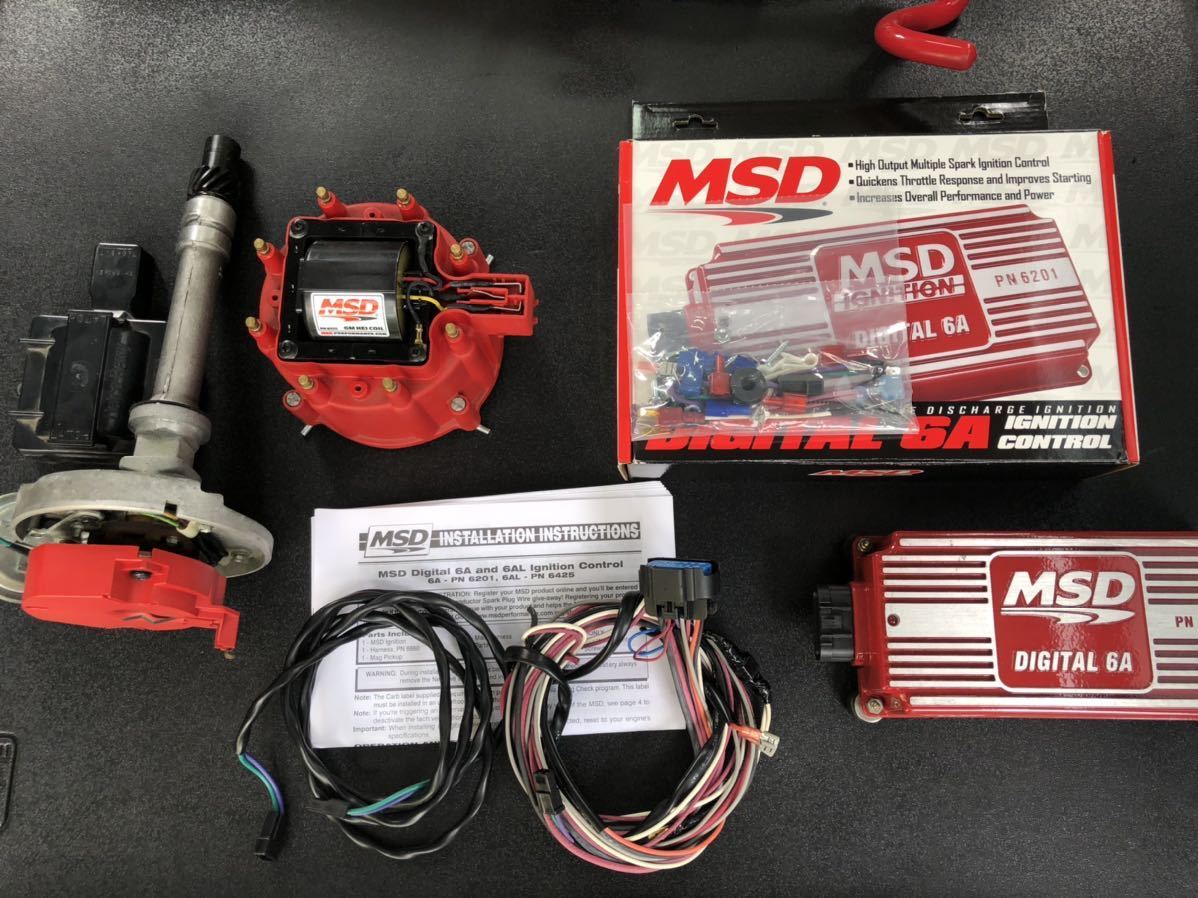 点火系強化セット88-95yTBI350 MSD IGコイル デスビキャップ