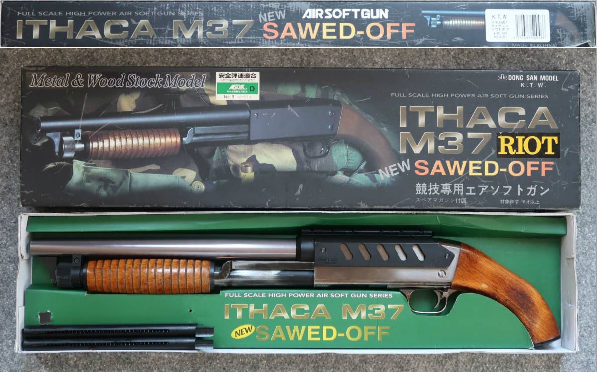 フルメタル&木製ストック！KTW NEW ITHACA イサカ M37 RIOT ソウドオフ