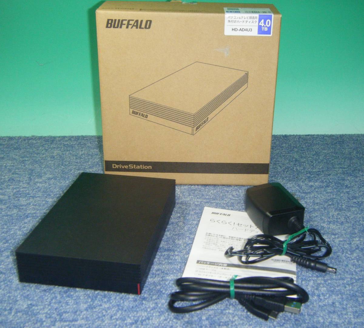 BUFFALO HD-AD4U3 外付けハードディスク ブラック BUFFALO 外