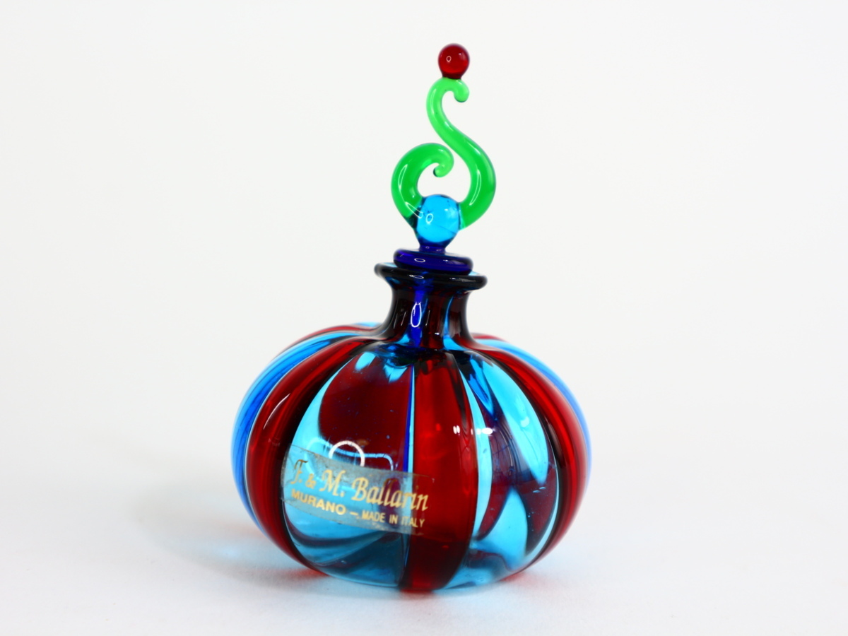 MURANO F&M BALLARIN ムラノ 花蓋 香水瓶 パフュームボトル MURANO GLASS ムラノ 花蓋 香水瓶 パフュームボトル