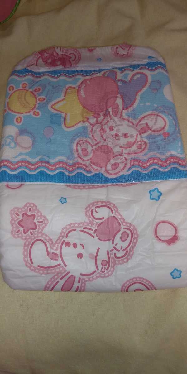 新品 大人用紙おむつ 可愛いウサギ柄 赤ちゃん用と同じ2枚テープ止め 10枚入り 1パック Mサイズ オムツ おしめ の落札情報詳細 ヤフオク落札価格情報 オークフリー スマートフォン版