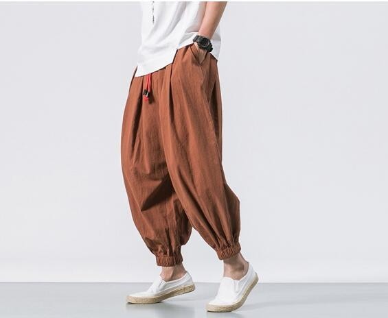 新品 春夏新品 メンズサルエルパンツ カジュアル 綿麻パンツ ワイドパンツ リネンパンツ ハーレムパンツ 大きいサイズ M 5xl コーヒー色 の落札情報詳細 ヤフオク落札価格情報 オークフリー スマートフォン版