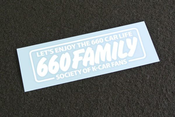 新品 660family クラブ風 カッティングステッカー 白 Kcar 軽自動車 アルト N Box S660 ラパン ミラ ジムニー ハスラー ワゴンrなど の落札情報詳細 ヤフオク落札価格情報 オークフリー スマートフォン版