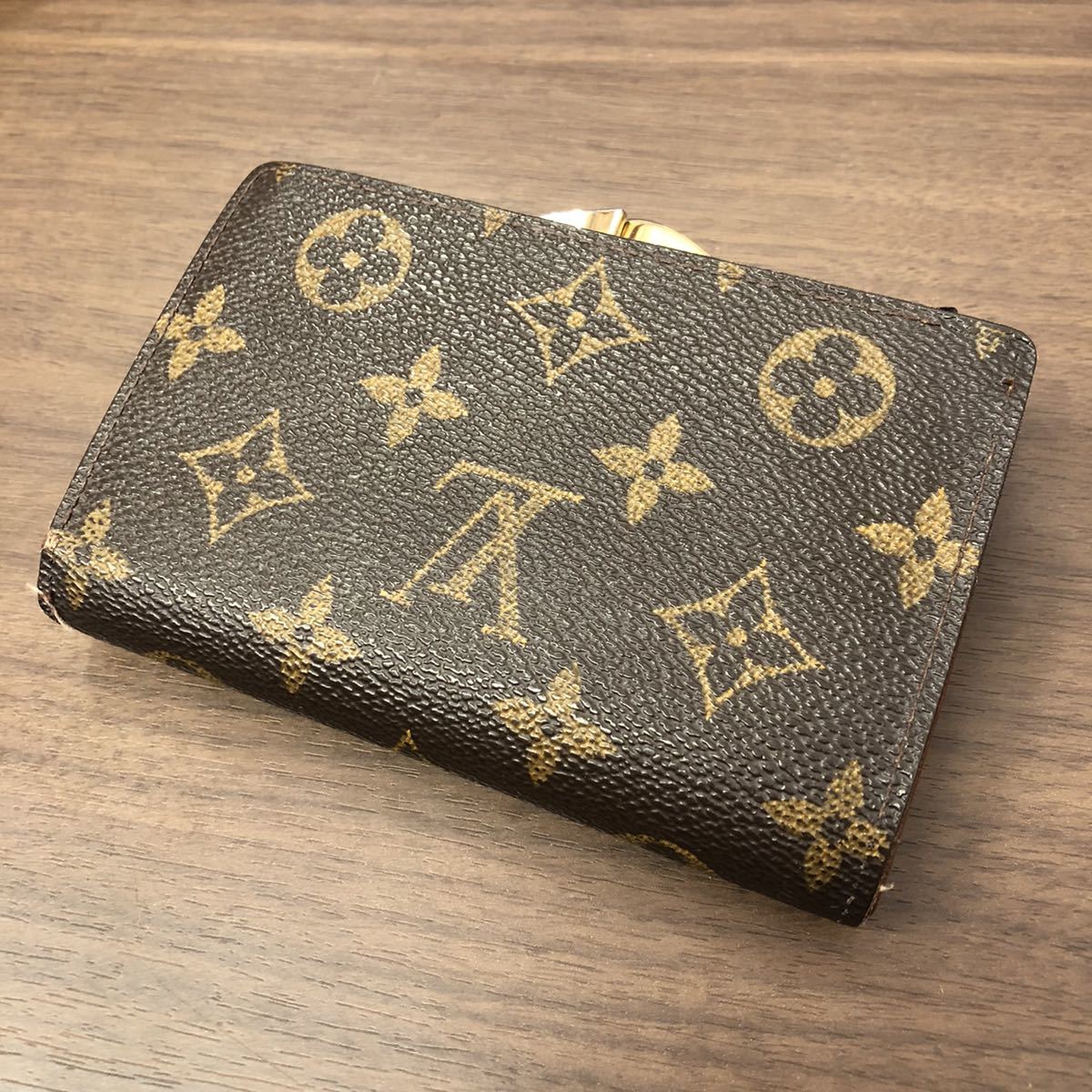 美品　54 LOUIS VUITTON ルイヴィトン　二つ折り財布　fg5 LOUIS VUITTON ルイヴィトン モノグラム 二つ折りがま口財布 ◇LOUIS