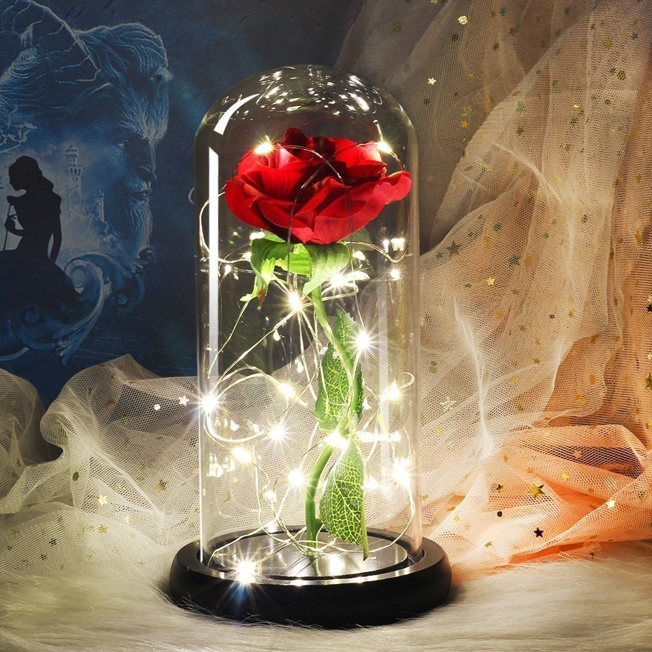 今日の超目玉 レッド1 バレンタインデー クリスマス 保存花 永遠の花 プリザーブドフラワーバラ 本物バラ 美女と野獣のバラ Rosmary その他 Labelians Fr