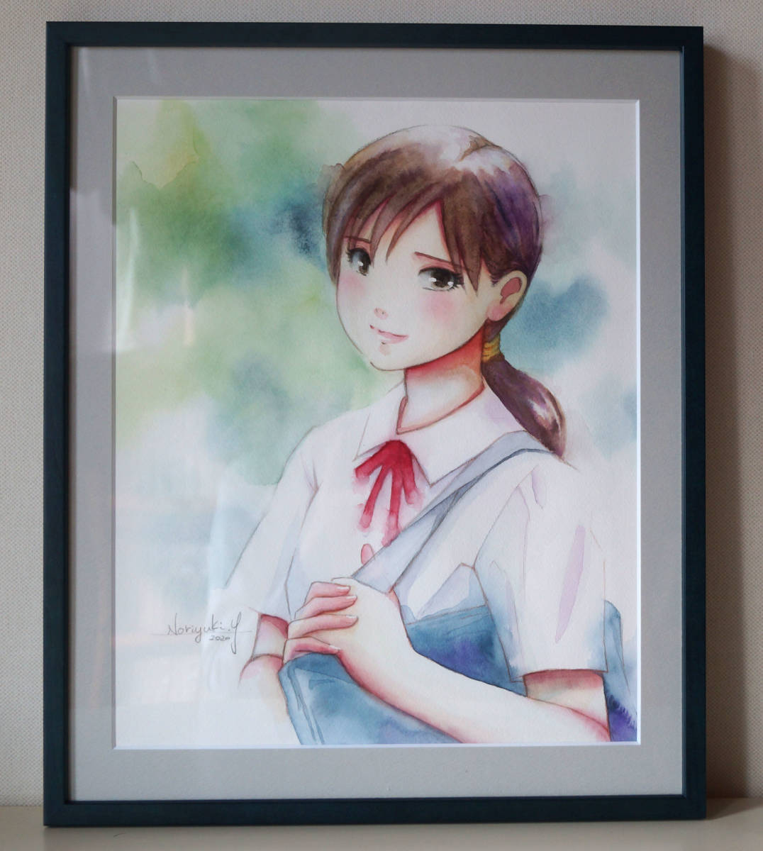 イラストオリジナル画水彩画自作画真作