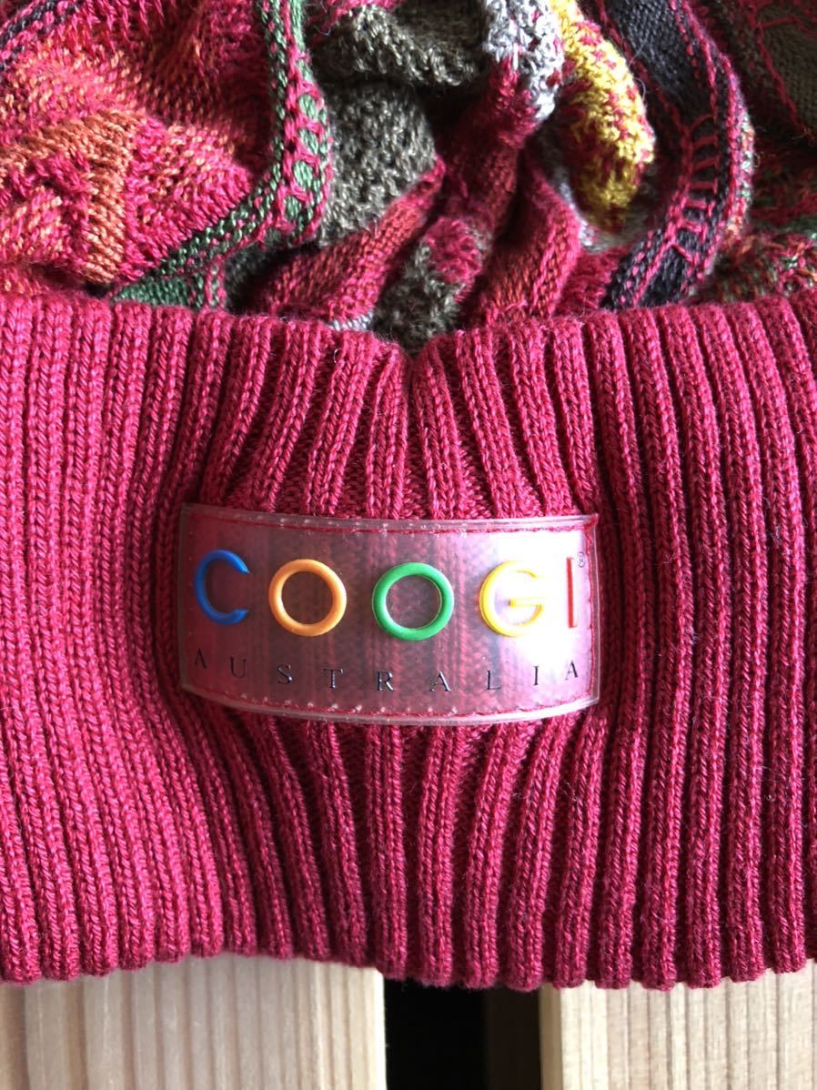 レア 90s COOGI コットン 3D ニット オーストラリア製