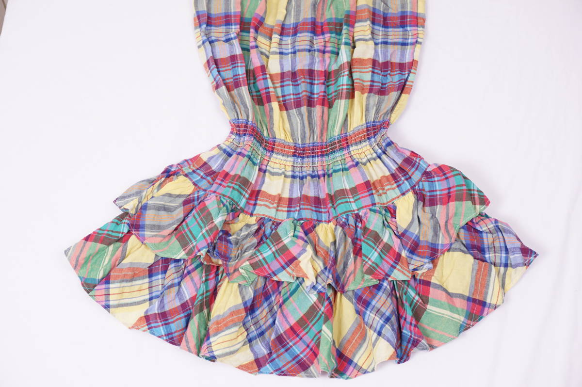 H279 ラルフローレン チェック 春夏 ガールズ ワンピース 140 リネン コットン の落札情報詳細 ヤフオク落札価格情報 オークフリー