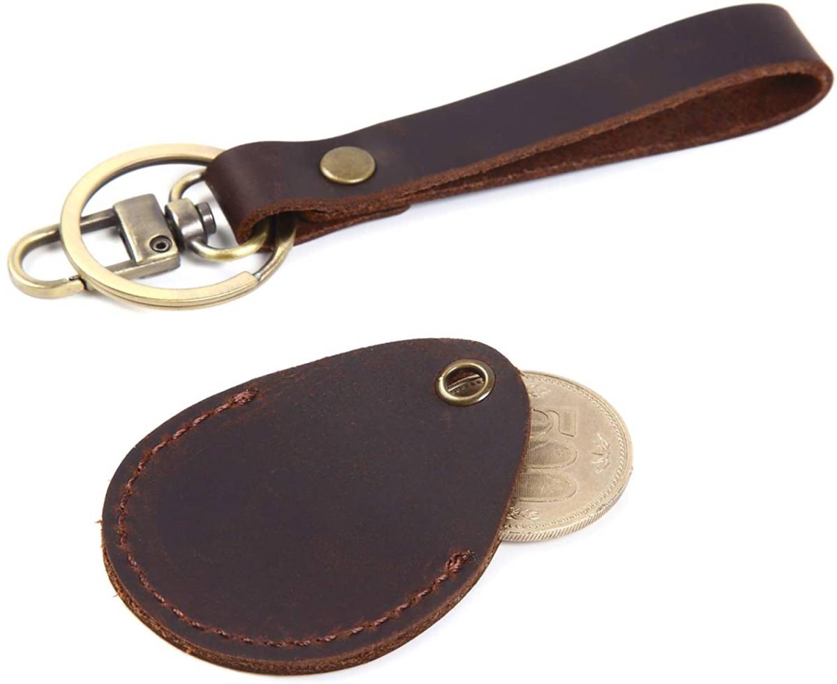 新品】[FREESE] キーホルダー 革 キーリング ストラップ コイン型edy 500円玉 ICチップ ケース アンティーク レザー おしゃれ  メンズ ギフト箱入 の落札情報詳細 - Yahoo!オークション落札価格検索 オークフリー