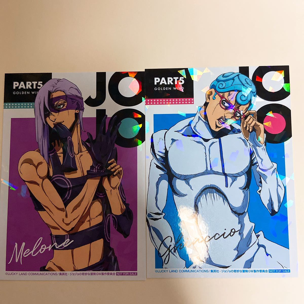 ジョジョの奇妙な冒険 AGF 購入特典 ブチャラティチーム ジョジョの奇妙な冒険 見違えん AGF 購入特典 ブチャラティ