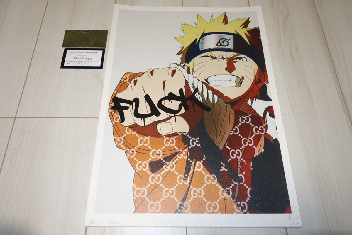 【額装】【DEATH NYC】news anchor＋GOGH２点 Yahoo!オークション - DEATH NYC 額付き 世界限定100枚 アート