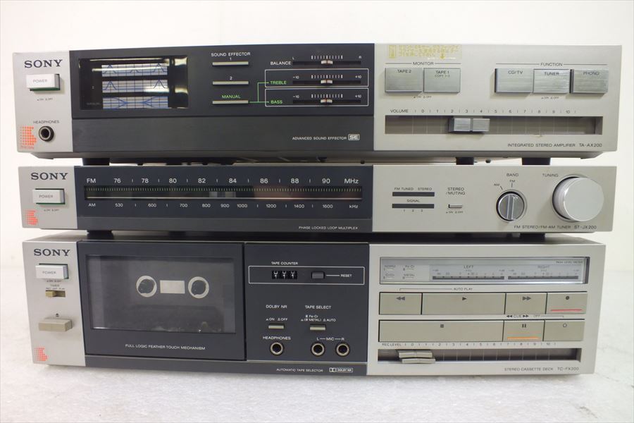 □SONY オーディオセット TA-AX200 アンプ ST-JX200 チューナー TC