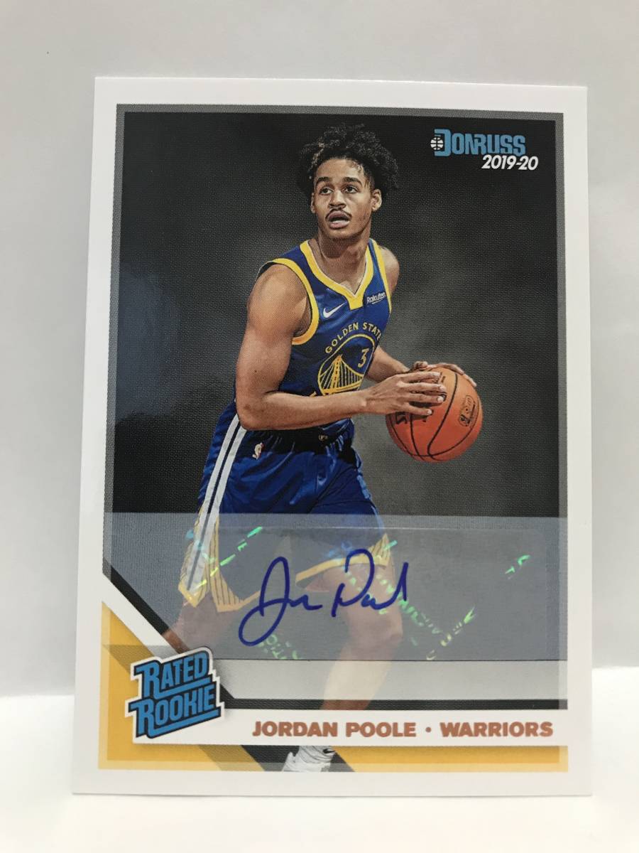 2019 donruss optic jordan poole Auto サイン 2019 donruss optic jordan poole Auto サイン