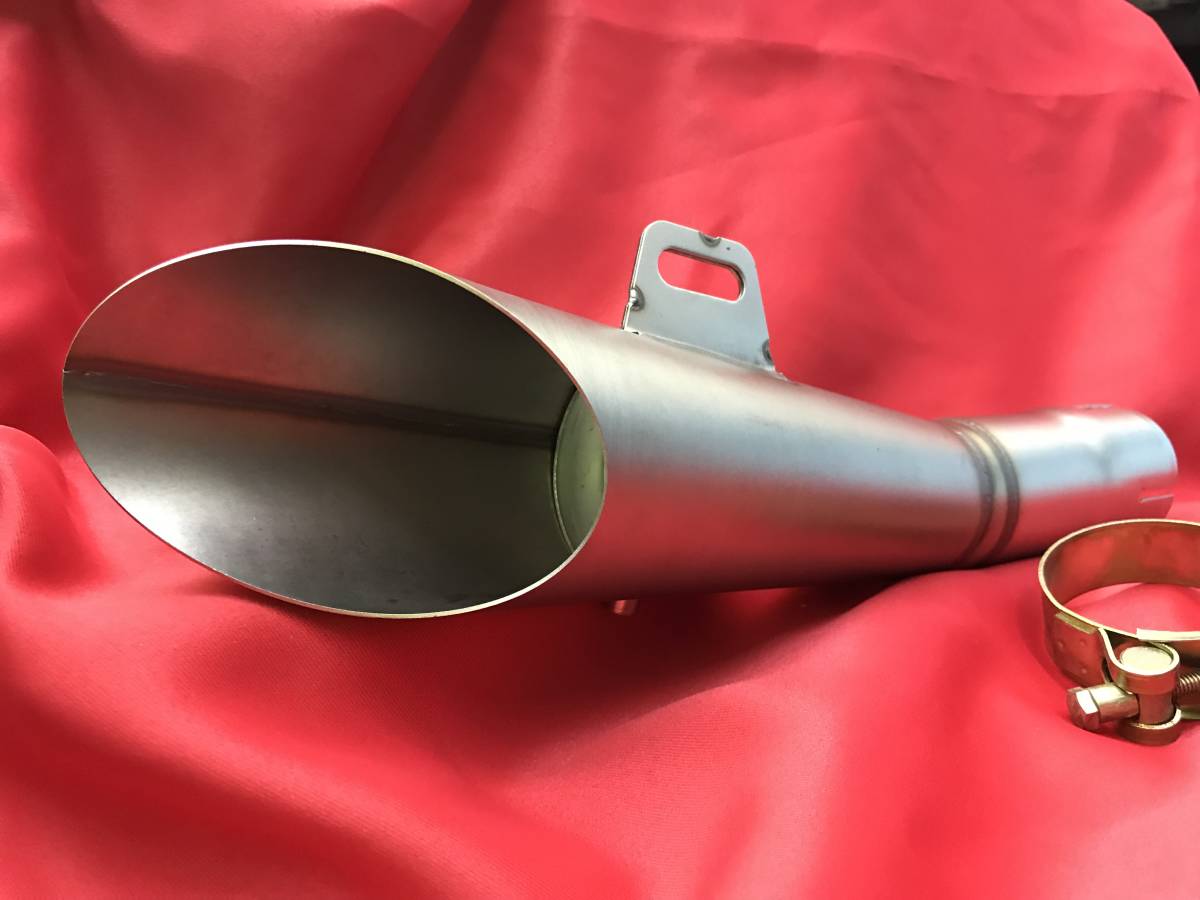 新品】汎用 ハス切り サイレンサー 51㎜ ステン / スラッシュカット