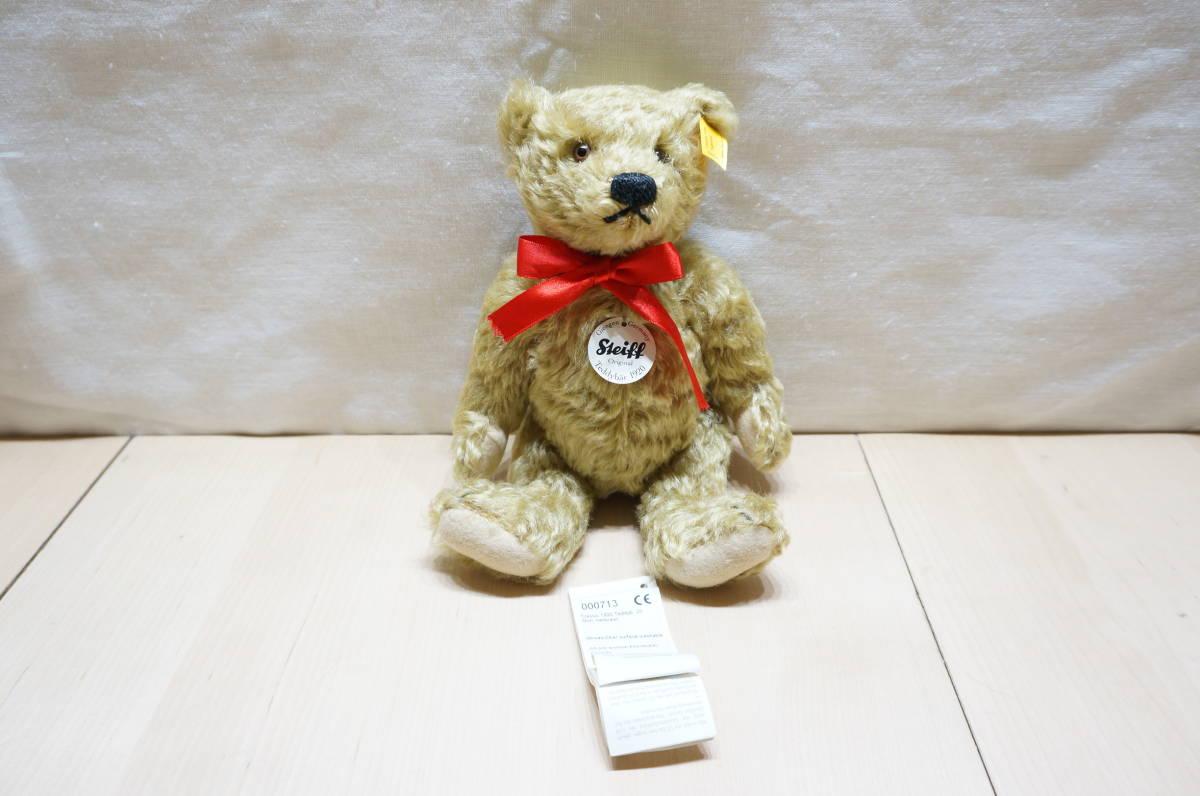 505w タグ付き Steiff シュタイフ ぬいぐるみ テディベア 約26 コレクション インテリア の落札情報詳細 ヤフオク落札価格情報 オークフリー スマートフォン版