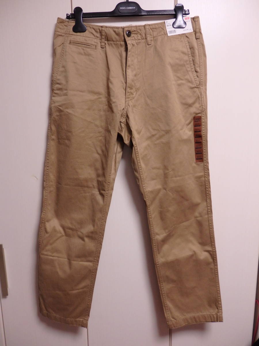 新品】ユニクロ ヴィンテージレギュラーフィットチノ チノパン 34