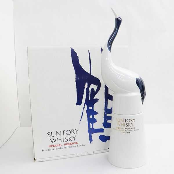 希少　未開栓　サントリー スペシャル リザーブ 鶴型ボトル 陶器 700ml ☆SUNTORY（サントリー）スペシャルリザーブ 鶴型ボトル 陶器 43