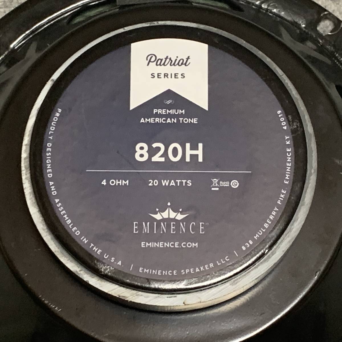 〇中古〇 音鳴り確認済み Eminence Patriot 820H 4Ω 20W エミネンス パトリオット 8インチ スピーカー 直径約21cm 現状渡し の落札情報詳細| ヤフオク落札価格情報 オークフリー・スマートフォン版 〇中古〇 音鳴り確認済み Eminence Patriot 820H 4Ω 20W エミネンス パトリオット 8インチ スピーカー 直径約21cm 現状渡し の落札情報詳細| ヤフオク落札価格情報 オークフリー・スマートフォン版