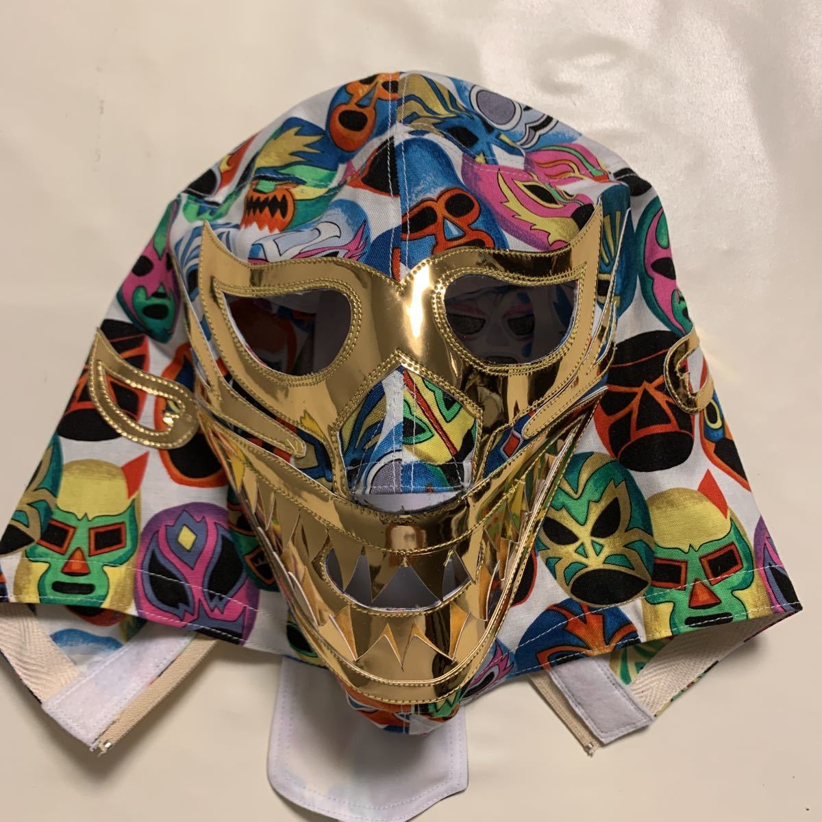 ミル・マスカラス 銀ラメ 鮫口 オーバーマスク メキシカンマスク 昭和