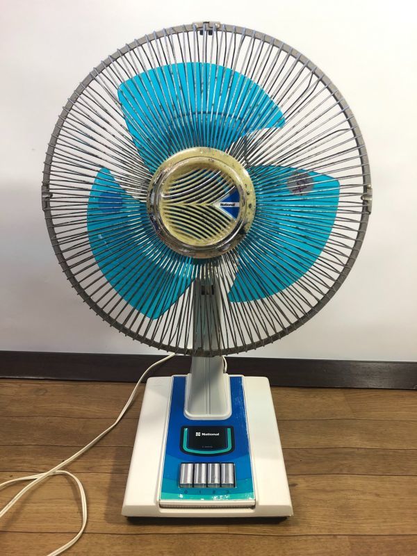 National昭和レトロ3点セット ナショナル 昭和レトロ ELECTRIC 松下電器 扇風機 National FAN