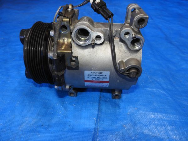 2 CT9W CT9A エボ9 純正 エアコン コンプレッサー AC クーラー ASSY 4G63 MIVEC マイベック ターボ EVO9 ランエボ エボワゴン EVO8 ⑦ CT9W CT9A エボ9 純正 エアコン コンプレッサー AC クーラー ASSY