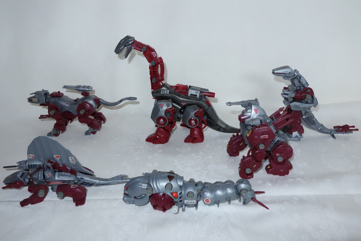 ジャンク ゾイド セット6 ブラキオス ハンマーロック イグアン モルガ