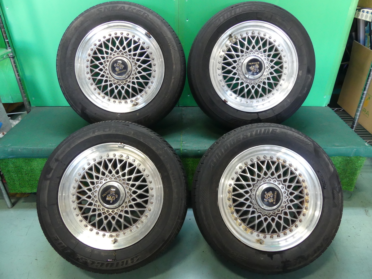 Weds PROFESSOR 社外 15インチ アルミホイール 205/60R15 タイヤ