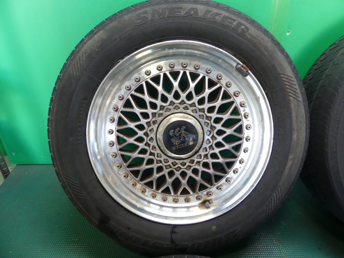 Weds PROFESSOR 社外 15インチ アルミホイール 205/60R15 タイヤ