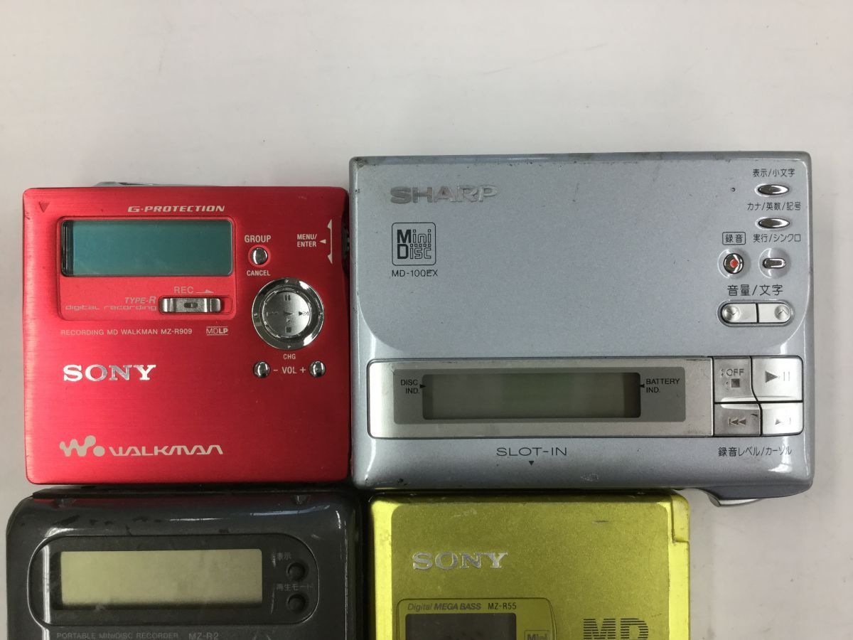 SONY MZ-R909 ポータブルMDプレーヤー 赤 sony MZ-R909 ポータブルMD
