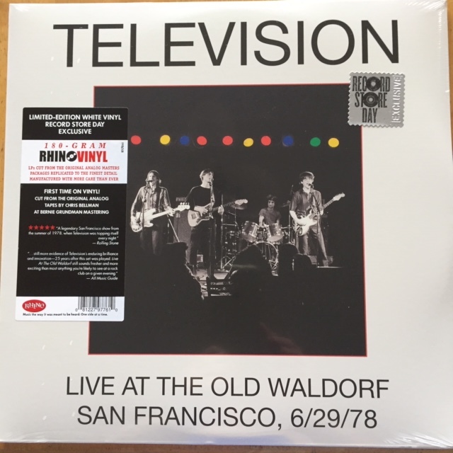 TELEVISION Live at the Waldorf LP レコード