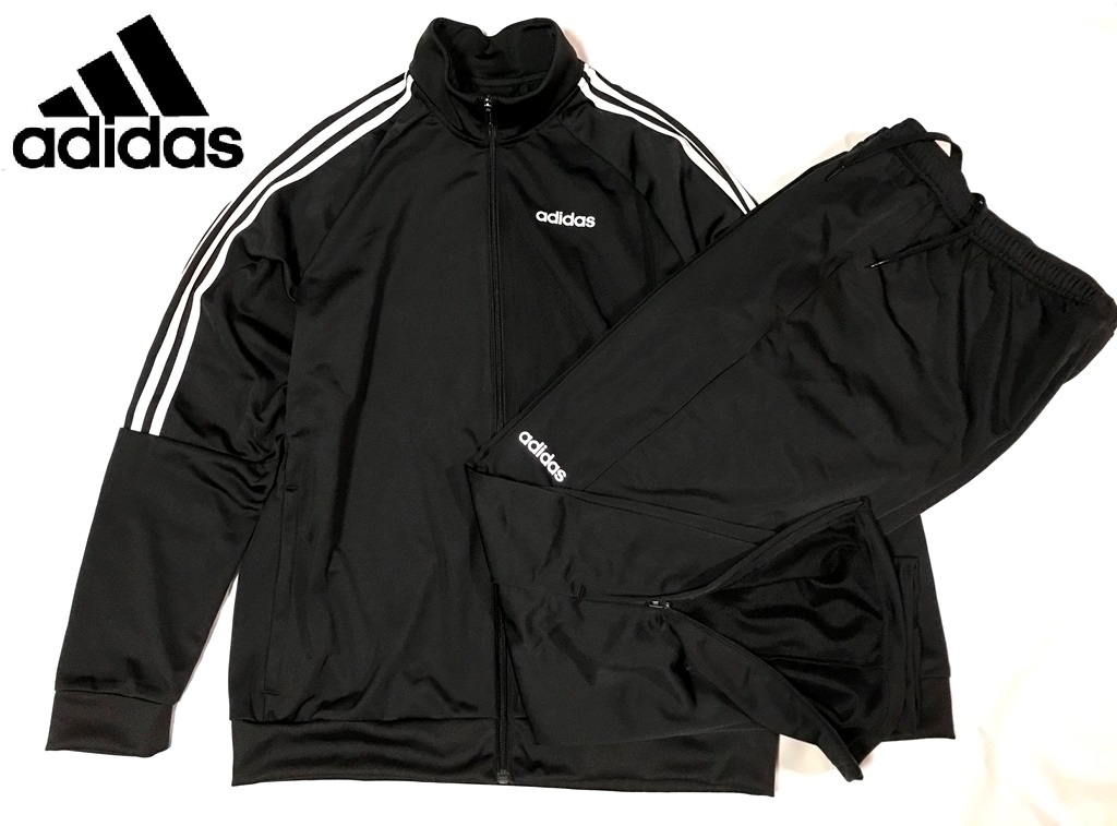 新品 大きいサイズ ３ｌ 新品 Adidas アディダス Climalite ジャージ上下セット ブラック ホワイト メンズｘｏ ３ｌ の落札情報詳細 ヤフオク落札価格情報 オークフリー スマートフォン版