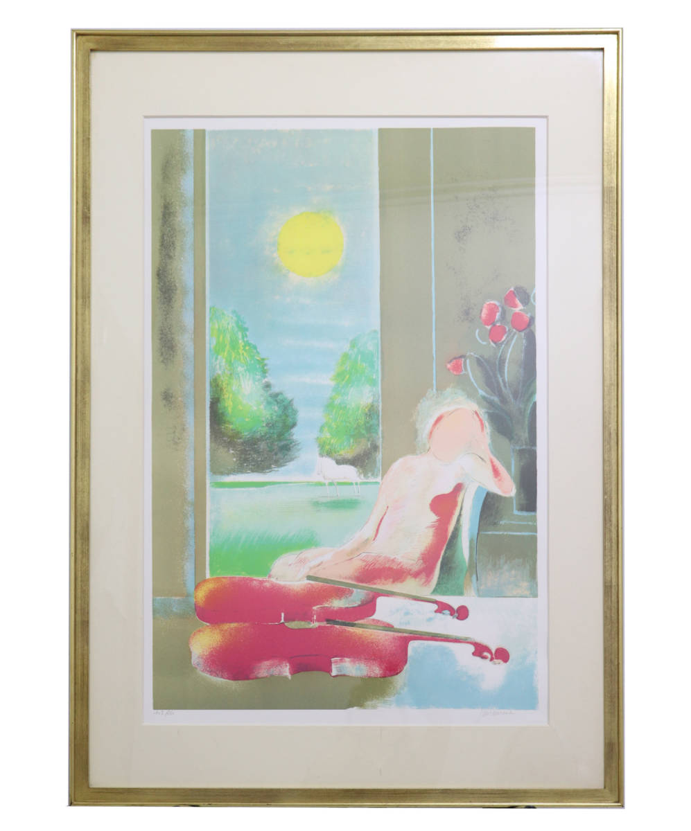 円董 ポール ギヤマン リトグラフ 馬と女とバイオリン二つ エディション 103 260 ギヤマンと言えば な図柄 Az330akf86 の落札情報詳細 ヤフオク落札価格情報 オークフリー スマートフォン版