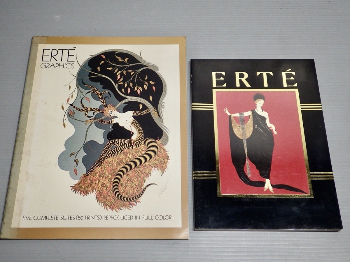 エルテ ERTE 画集 2冊セット アールデコ 新品同様 エルテ画集 Ⅰ、Ⅱ セット（エルテ ERTE 画集 2冊セット