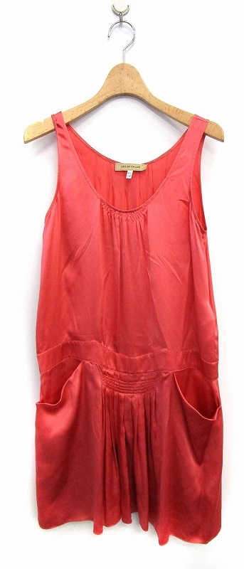 シーバイクロエ See By Chloe ワンピース ノースリーブ ひざ丈 シルク Usa4 ピンク Mn レディース の落札情報詳細 ヤフオク落札価格情報 オークフリー スマートフォン版