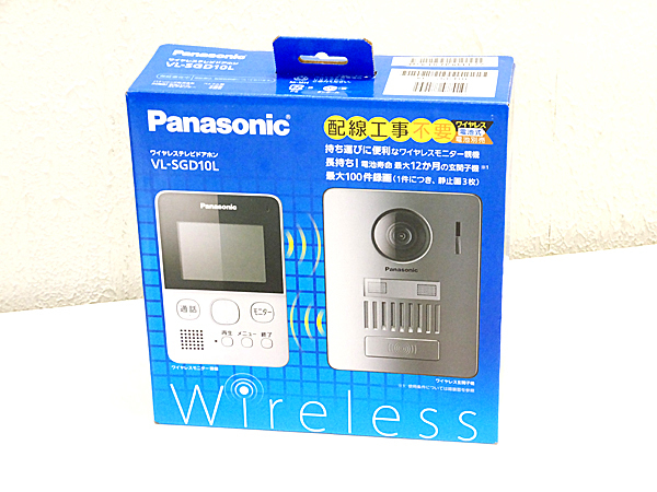 新品 開封未使用品 Panasonic パナソニック ワイヤレステレビドアホン Vl Sgd10l 配線工事不要 防犯 インターホン の落札情報詳細 ヤフオク落札価格情報 オークフリー スマートフォン版