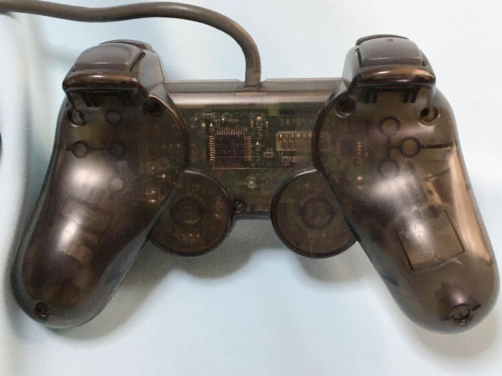 PS1 アナログコントローラー スケルトン ブラック DUALSHOCK デュアル