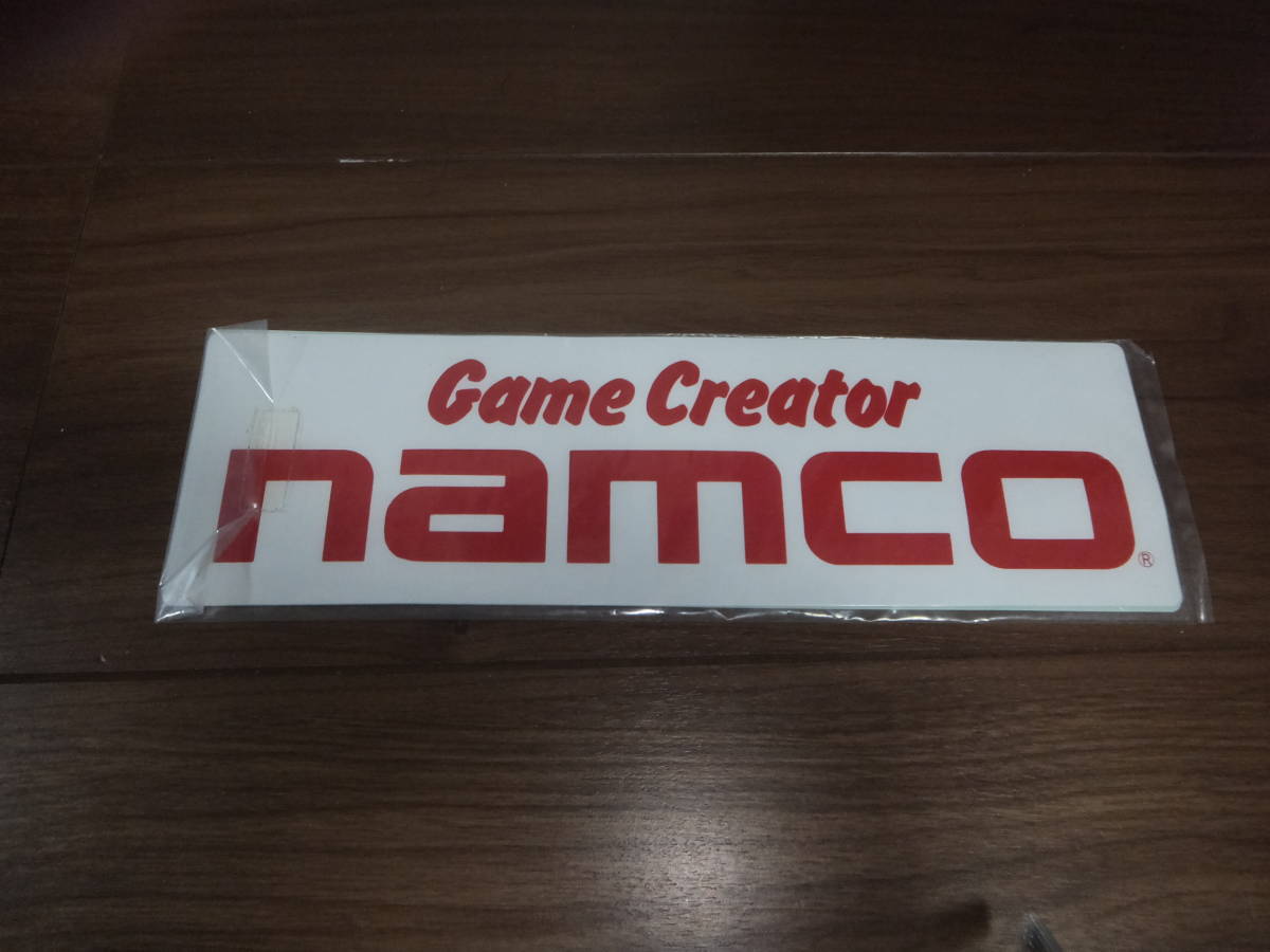 新品】【未開封 当時品 非売品 希少レア】namco ナムコステッカー