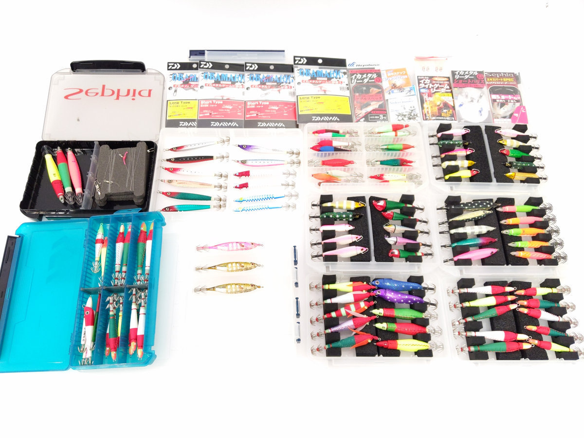 ブリーデン ダイワ エバーグリーン メタル番長 イカメタル スッテ スナップ リーダー 計124点 ケース付 未使用 中古 の落札情報詳細 ヤフオク落札価格情報 オークフリー スマートフォン版