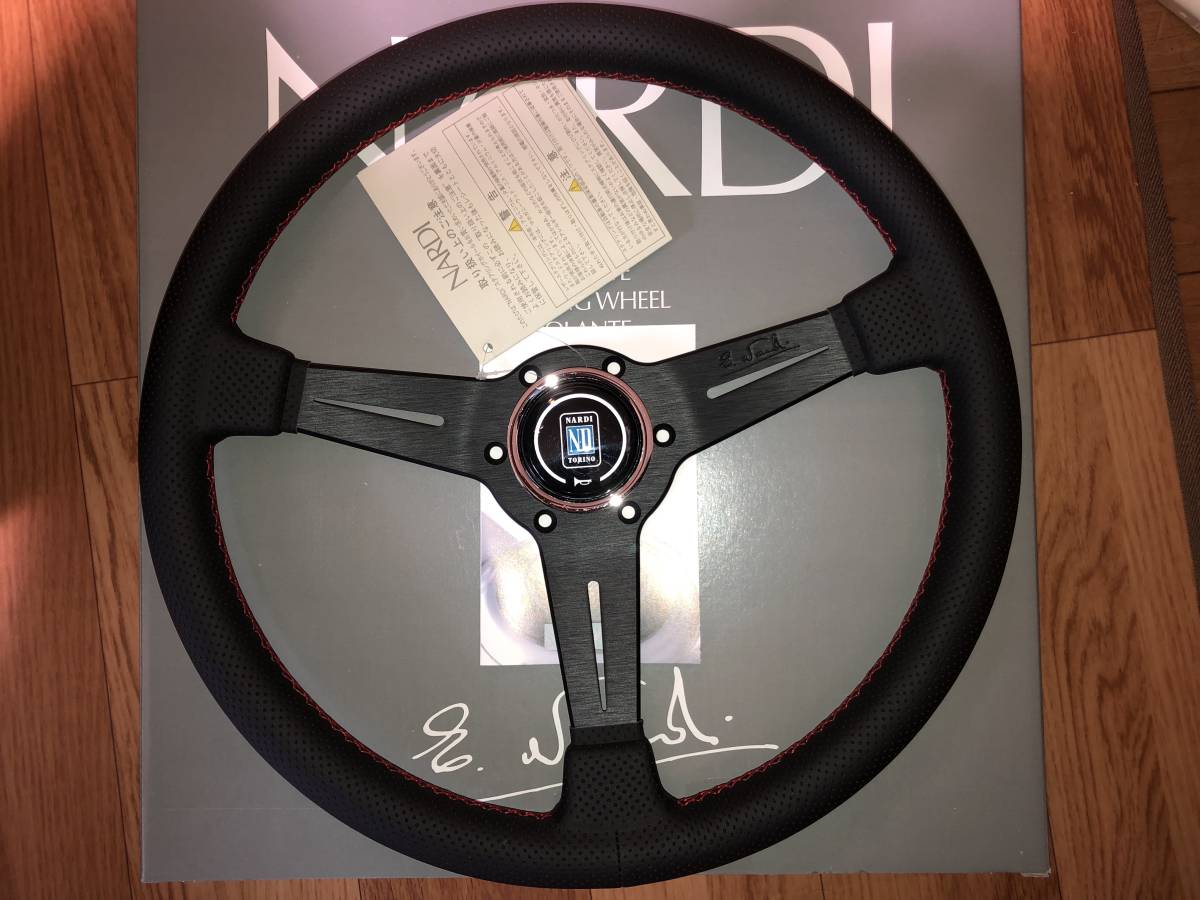 新品】☆ナルディ NARDI N750 スポーツタイプA BKパンチングレザー＆BK