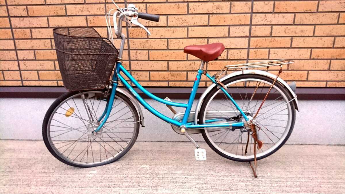 愛知県 引き取り 近隣配達 Ok 24インチ ママチャリ 中古 自転車 本体 車体 女性 サイズ 可愛い ブルー 青 レディース 部品取り ジャンク の落札情報詳細 ヤフオク落札価格情報 オークフリー スマートフォン版