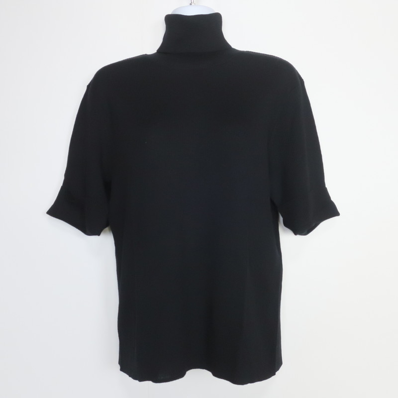 新品同様紙タグ付 ニューヨーカー シンプルビューティーシルエット 6分袖タートルネックセーター 大きいサイズ17 黒系 W4333 の落札情報詳細 ヤフオク落札価格情報 オークフリー スマートフォン版