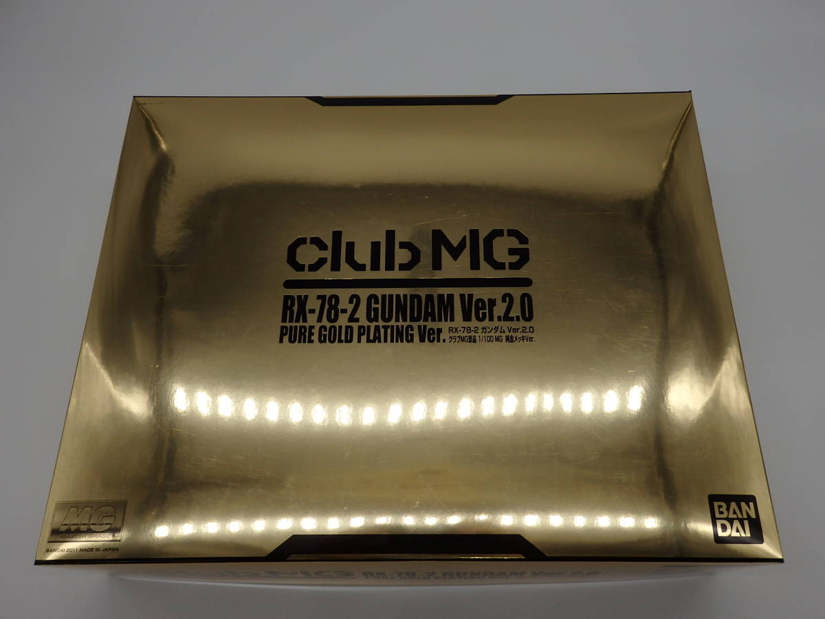 新品 Ha8011 01 34 未組立 バンダイ Club Mg Rx 78 2 Gundam Ver 2 0 クラブmg景品 1 100 Mg 純金メッキver 非売品 の落札情報詳細 ヤフオク落札価格情報 オークフリー スマートフォン版