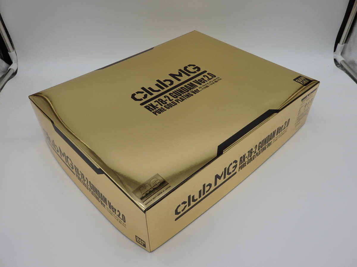 新品 Ha8011 01 34 未組立 バンダイ Club Mg Rx 78 2 Gundam Ver 2 0 クラブmg景品 1 100 Mg 純金メッキver 非売品 の落札情報詳細 ヤフオク落札価格情報 オークフリー スマートフォン版