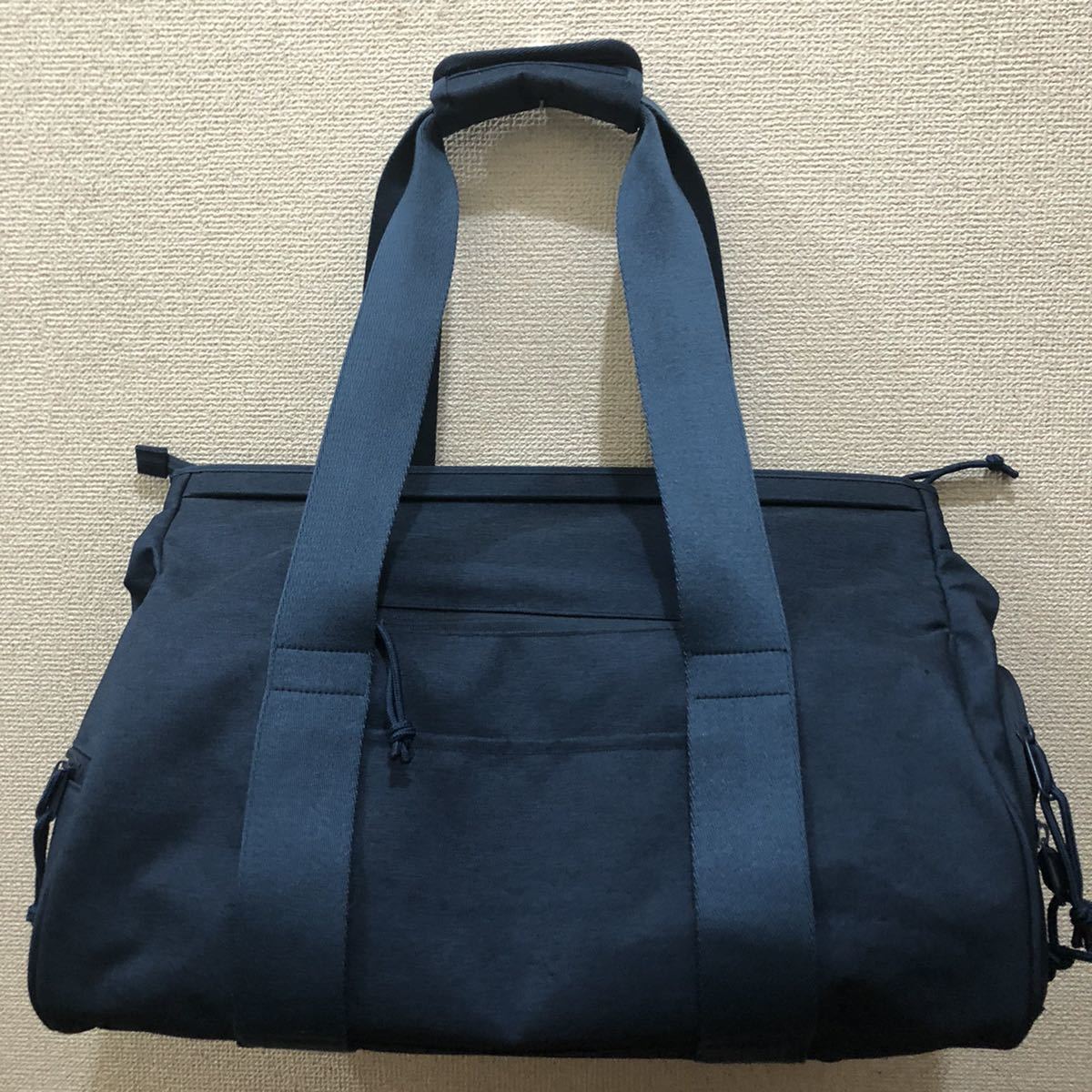 UNIQLO ネイビー ボストンバッグ 美品 UNIQLO ユニクロ ボストンバッグ トートバッグ デイ バッグ