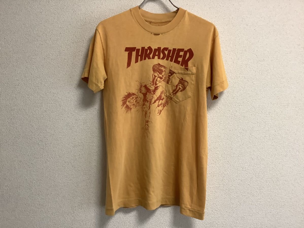 1円～ 1980s 激レア 最初期 THRASHER Pushead パスヘッドデザイン