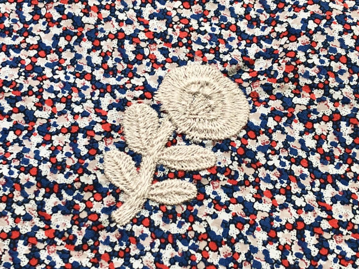 ミナペルホネン × 古布 藍染 ⚮̈ ハギレ コースターring flower