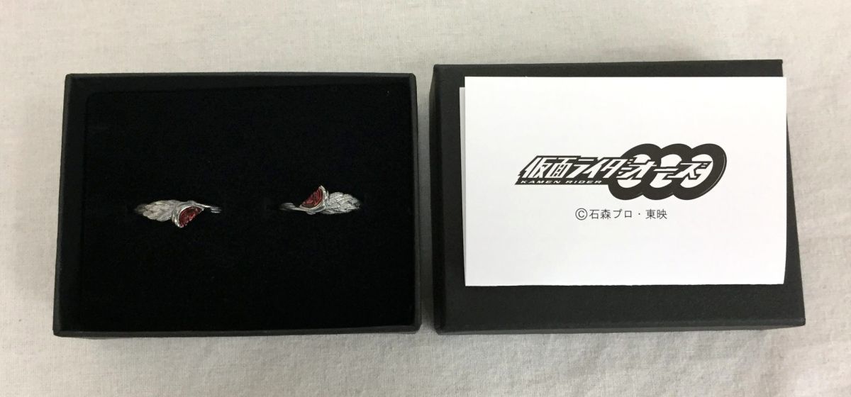 A00】仮面ライダーオーズ 割れたタカメダル SILVER925リングの落札情報