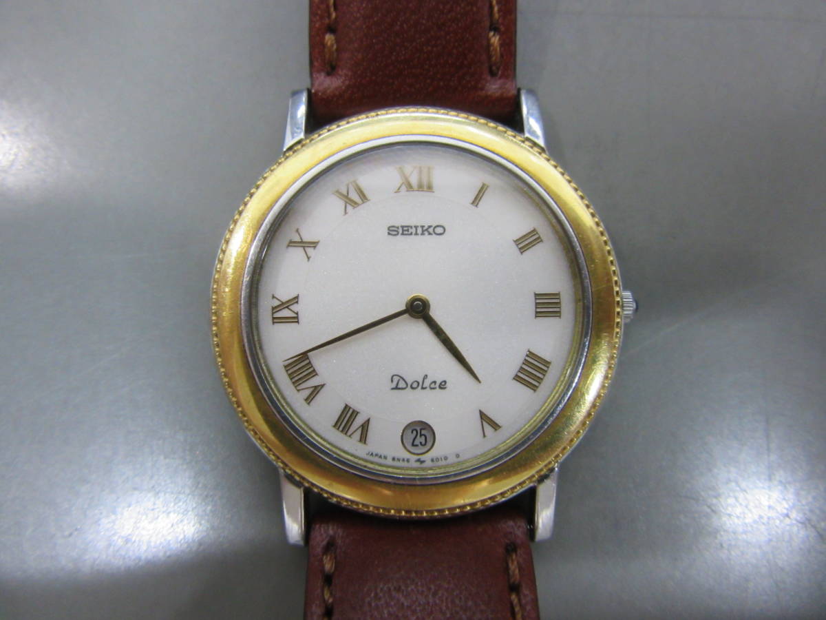 ✨SEIKO✨セイコー✨18KT✨DOLCE✨8N40-6060✨腕時計✨ 楽天市場】セイコー SEIKO ドルチェ メンズ 腕時計 8N40-6060 K18 YG