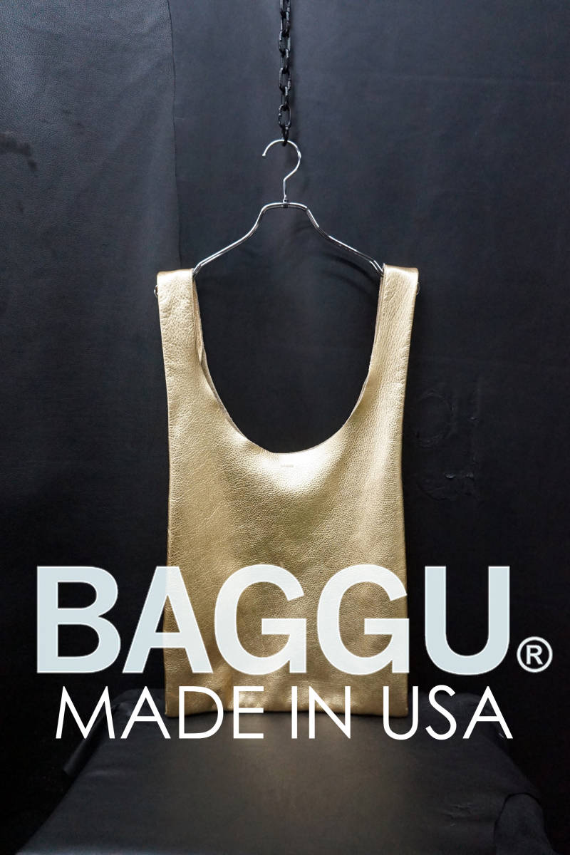 Usa製 Baggu レザーエコバッグ メタリック ゴールド バグゥ バグー 金 Natural Milled Leather スタンダード トート バック の落札情報詳細 ヤフオク落札価格情報 オークフリー スマートフォン版