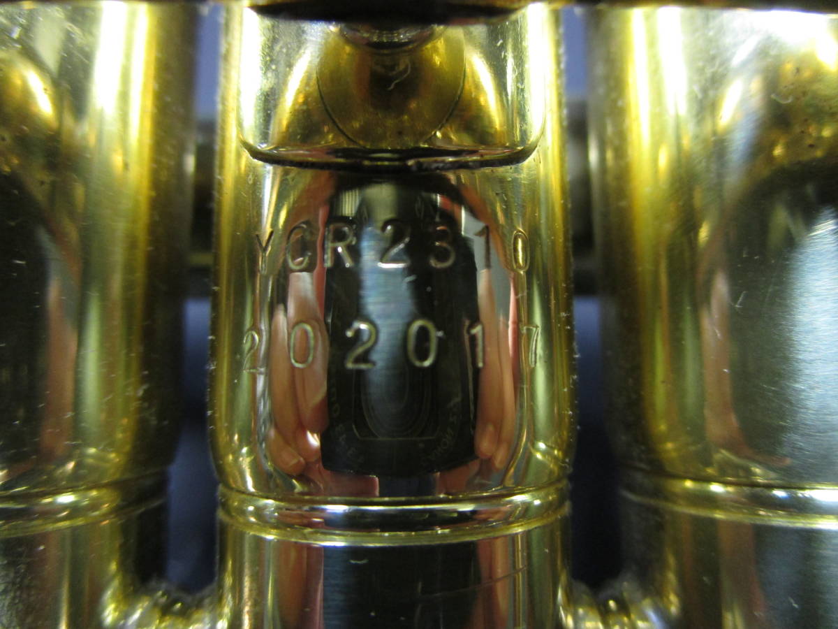 L10196【YAMAHA ロングコルネット YCR-2310 】202017 マウスピース 金 